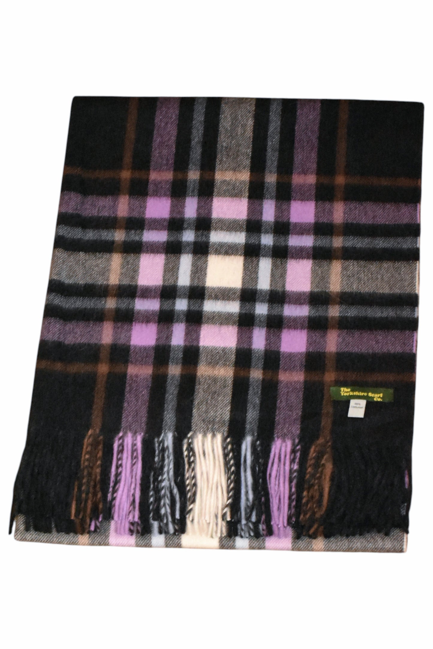 Charcoal, Lilac & Blue Plaid Stole