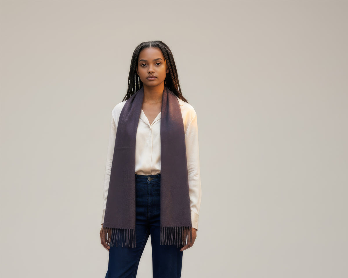 Lavender Merino Scarf