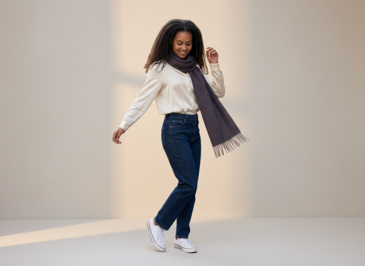 Lavender Merino Scarf