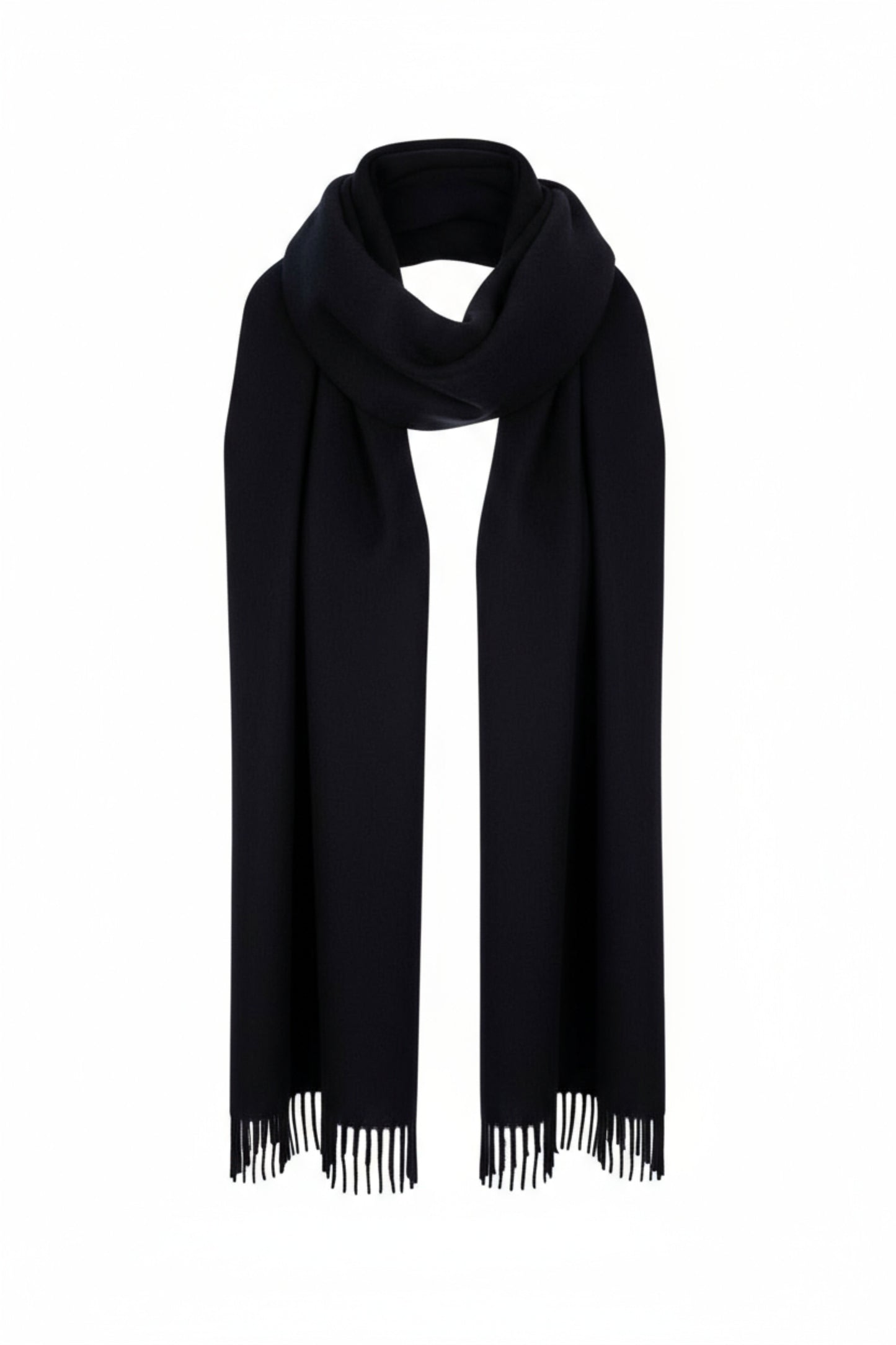 Navy Blue Cashmere Scarf