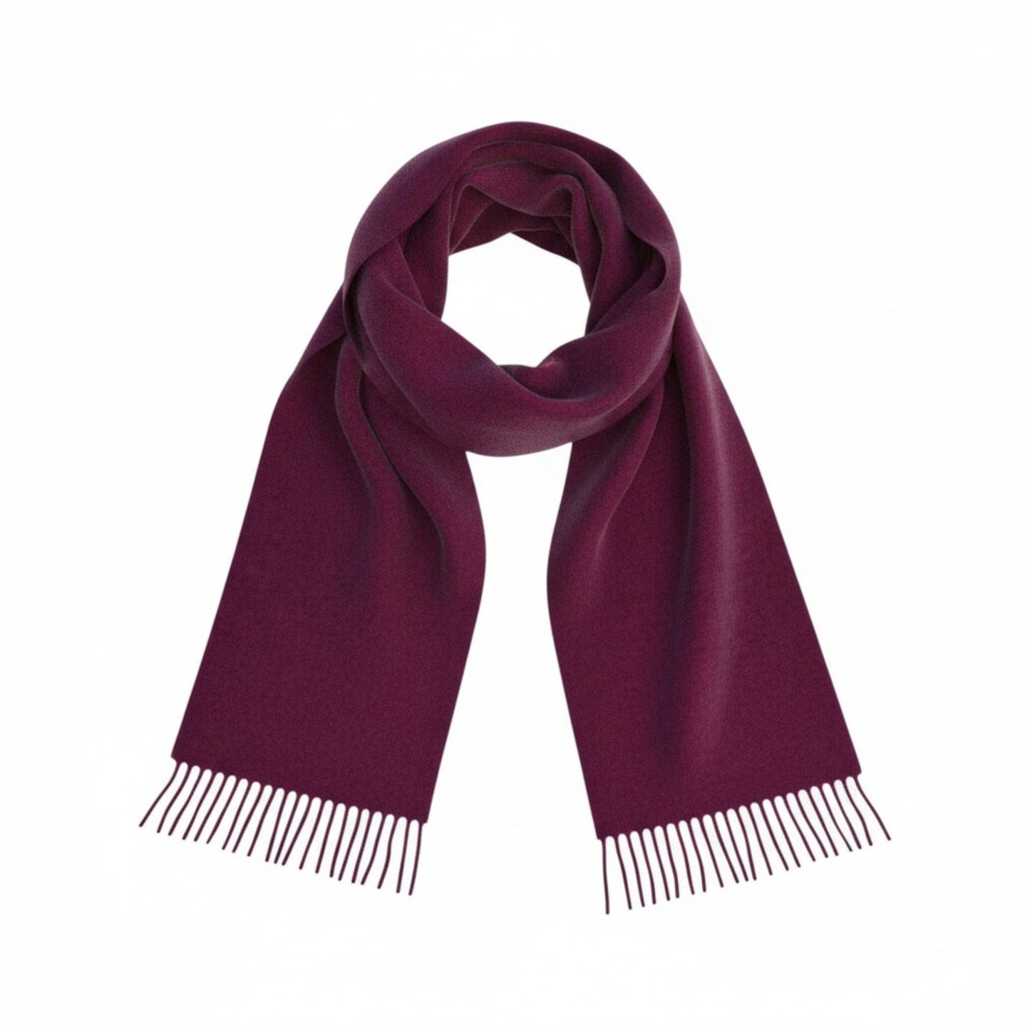 Dark Pink Merino Scarf
