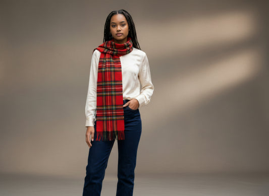 Royal Stewart Merino Scarf
