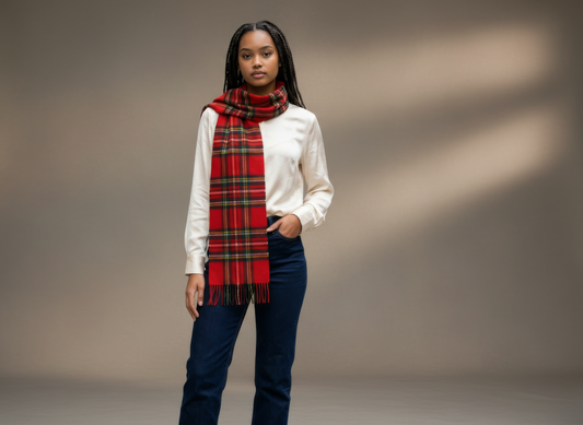 Royal Stewart Merino Scarf