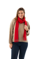 Red Cashmere Scarf