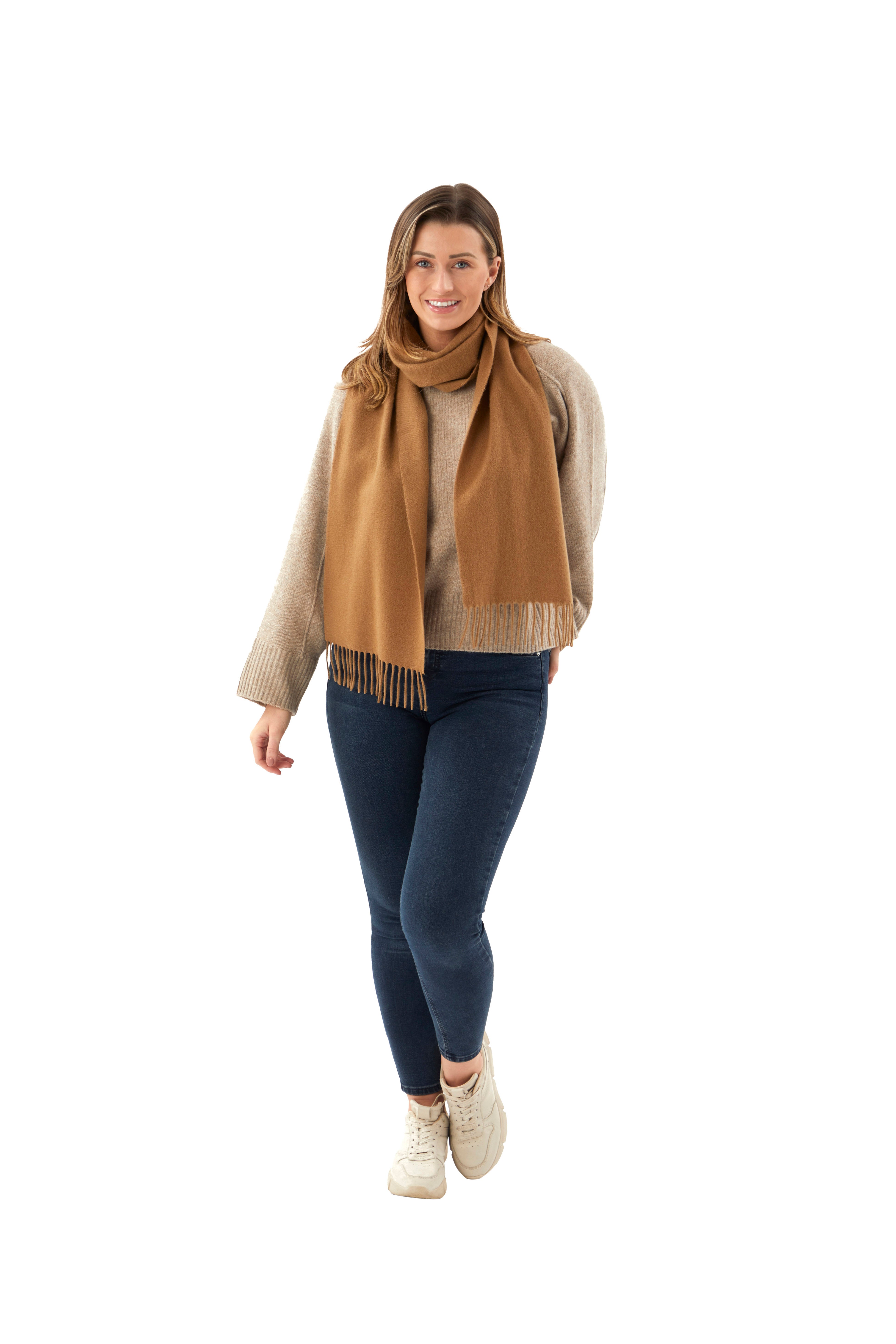 Camel Cashmere Scarf