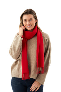 Red Cashmere Scarf